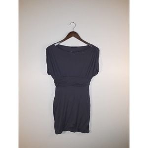 High Neck Gray Dress